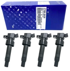 Bobina accensione 4 pezzi per Hyundai Accent Veloster Rio Soul 12-20 1.6L 273012B100 - Foto 1 di 7