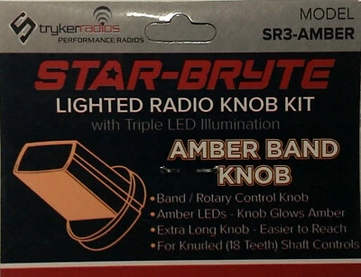Stryker Star-Bryte SR3 Amber LED Lighted Band Knob Kit - Image 1 of 4