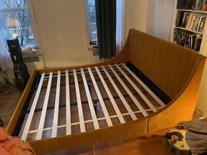 king size bed frame with headboard - Picture 1 of 7