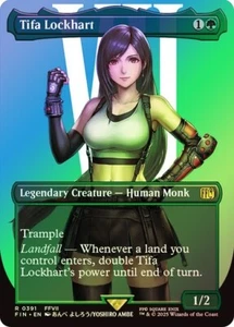 Tifa Lockhart FOIL BORDERLESS - 0391 - Rare - Final Fantasy FIN MTG - Picture 1 of 1