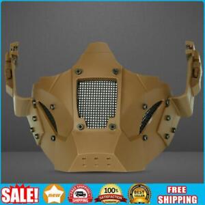 Airsoft-Maske 700FPS Stoßfestigkeit Sicherheitsmaske Abnehmbar für Training (Kha