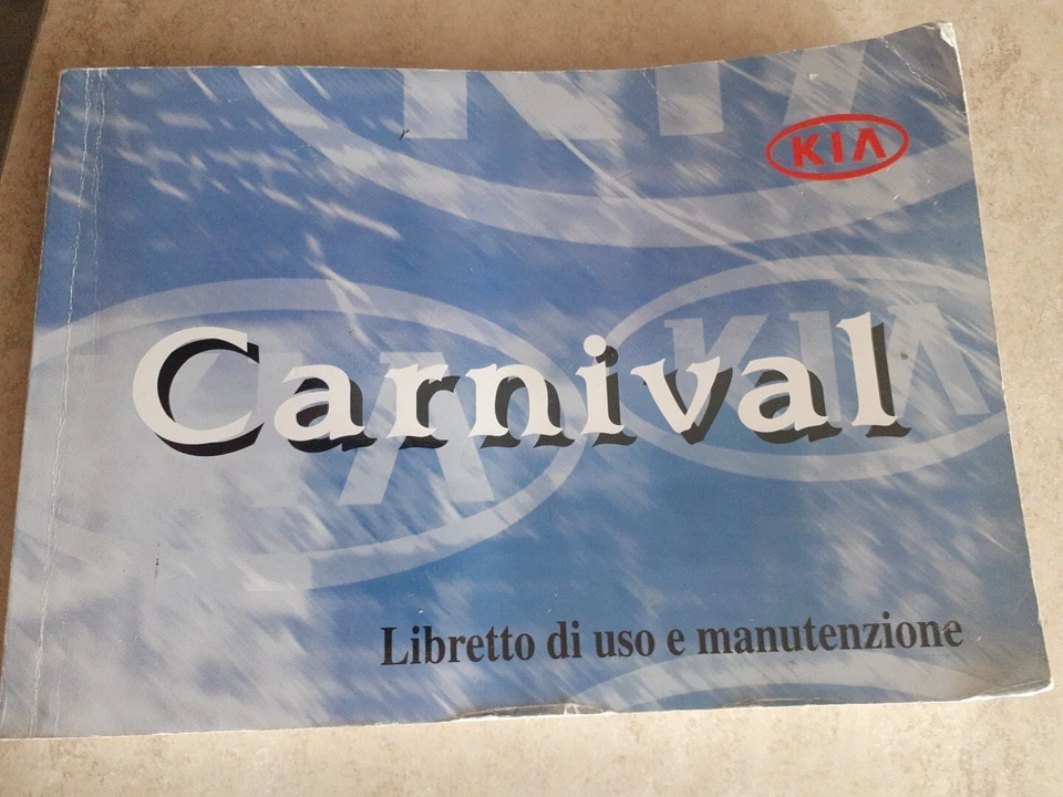 Libretto Istruzioni Kia CARNIVAL  Uso E Manutenzione Kia Carnival - Immagine 1 di 1