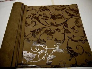 Leather panels large Floral 1 pieces 2 colors Top Quality 18"x 24" Coffe,Taupe - Picture 1 of 9