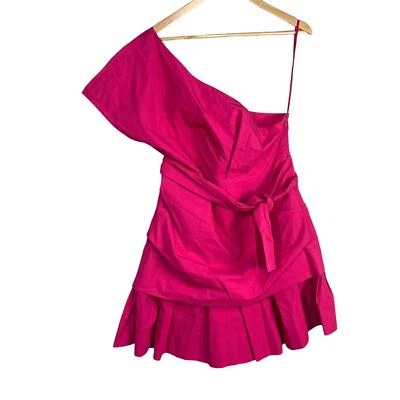 Vestido de Fiesta Formal Derek Lam 10 Crosby Un Hombro Algodón Talla 14 Foto 1 de 4