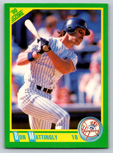 1990 Score #1 Don Mattingly New York Yankees Baseball Card
