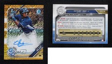 2019 Bowman Chrome Prospect Gold Shimmer Refractor /50 Esteury Ruiz #CPA-ER Auto