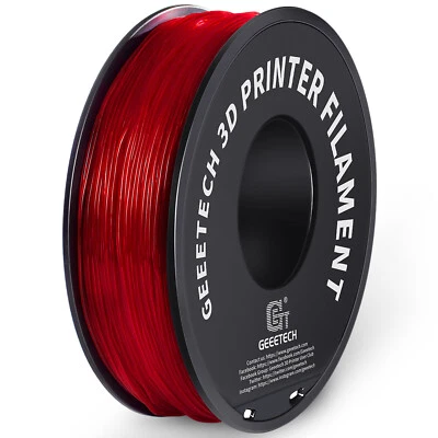 1kg 1.75mm Geetech 3D Printer Filaments PLA/PETG/TPU/Wood/Carbon Fiber/Silk PLA - Image 1 of 4