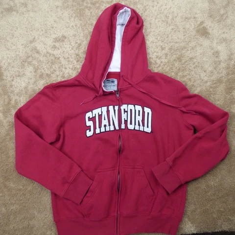 Stanford Cardinals Jacket Adult Large Red Full Zip Long Sleeve NCAA Ladies 2.8* Cover