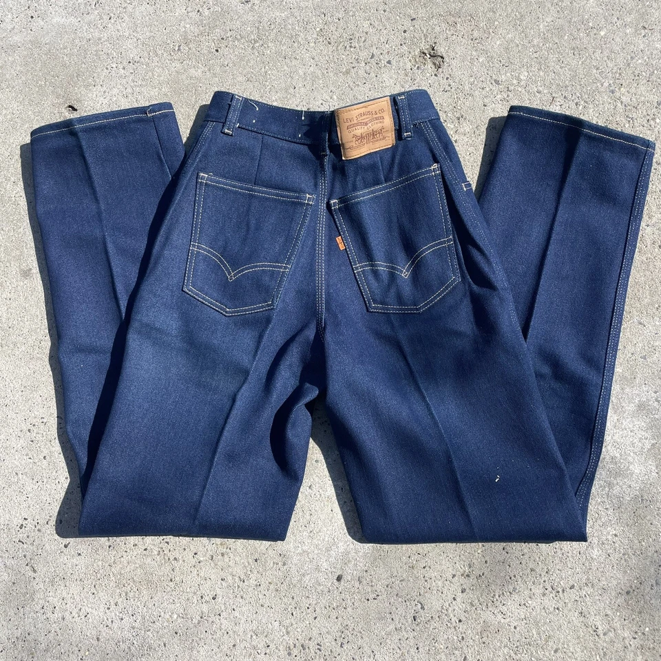 Jeans DS 80s Levi's naranja-tab cintura alta mamá 25453 24 x 32 Foto 1 de 4