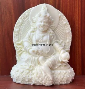 Tagua Nuez Amarillo Jambhala Dios Buda Estatua Feng Shui Budismo Decoración - Imagen 1 de 7