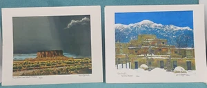 (2) Al Chapman Signed Santa Fe New Mexico Fine Art Prints - Beautiful Condition - Picture 1 of 16