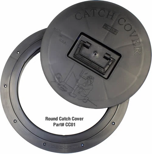 (4)-Catch Cover Round Trim Fish House Fishouse Hole Catch Cover Ice Fishing CC01