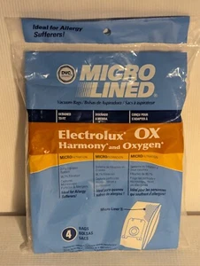 1 Pack of 4 OX Bags Electrolux Sanitaire S Oxygen Ultra Harmony Eureka BB Bags + - Picture 1 of 7