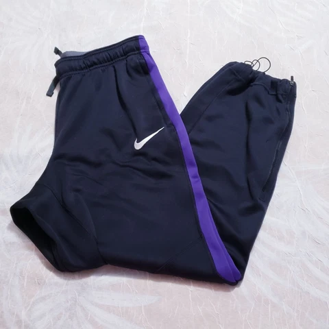 Nike Texas Christian University Black Purple White Athletic Joggers Cover