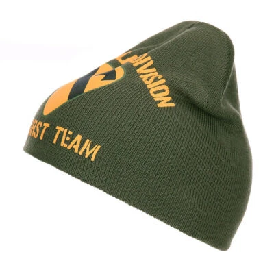 FOSTEX Strickmütze US Army 1st Cavalry Beanie Watch Cap The First Team Vietnam WK2 WWII
