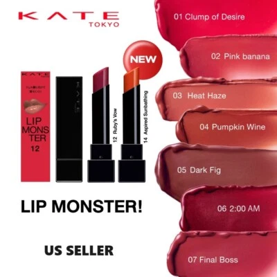 Kate Lip Monster Lipstick Rouge Kanebo Japan（17 Color）US STOCK - Image 1 of 4