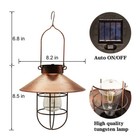 Solar Lantern Hanging Light Led Outdoor Waterproof Yard Patio Garden Decor Lamp