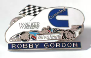 Robby Gordon  Cummins Racing Pin _ Vintage Walker Racing Team _Valvoline Sponsor - Picture 1 of 1