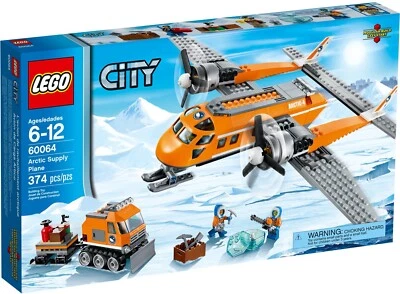 LEGO 60064 City Arctic Supply Plane New & Sealed  Discontinued Retired  - Image 1 of 4