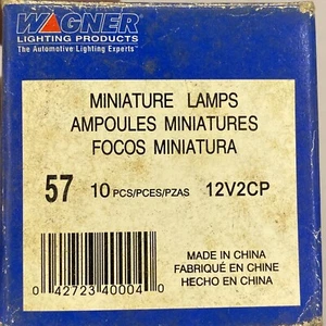 Wagner 57 Instrument Panel Light Bulb 10 PCS🔔 - Picture 1 of 5