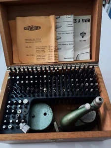 FAVORITE SWISS MADE STAKING TOOL WATCHMAKER REPAIR SET - EXCELLENT CONDITION - Picture 1 of 23