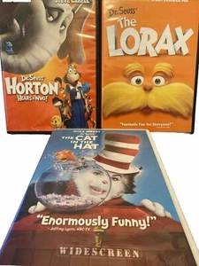 Dr. Seuss “Horton Hears A Who” “Cat In The Hat” “The Lorax” Family Night Movie - Picture 1 of 10
