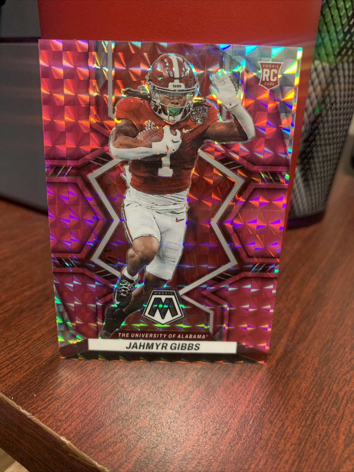 2023 Panini Mosaic Draft Picks JAHMYR GIBBS Alabama RC Rookie Pink Prizm /25