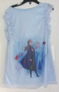 NWT Disney Pippa & Julie Frozen Blue Night Gown girls size 5 Childs - Picture 1 of 2
