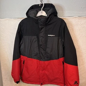 ZeroXposur Men XL Ski Parka Jacket Black Red Fully Lined Snow Ski Boarding - Picture 1 of 13