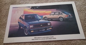 Vintage 1983 Chevrolet Chevy Chevette Car Dealership 32" Gas Oil Sign U1 - Picture 1 of 9