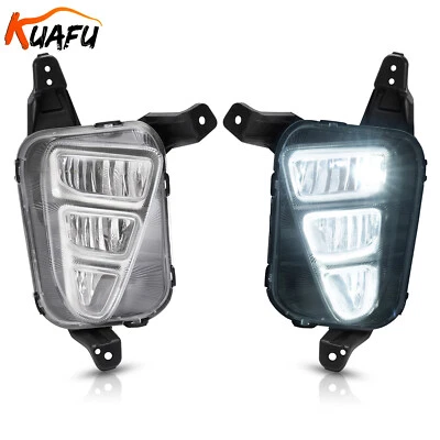 Luces antiniebla LED transparentes delanteras izquierda y derecha KUAFU para Kia Optima 2016 2017 2018 Foto 1 de 4
