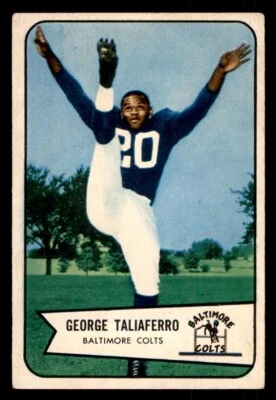 1954 Bowman Football #50 George Taliaferro VG/EX - Image 1 of 2