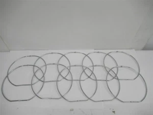 10" Metal Screw Lock Rings, 4-1/4" Straight Edge, 10 Pack - Picture 1 of 2