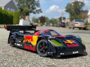 8500 BODY FITS RC JAGUAR XRS LI ARRMA INFRACTION, LIMITLESS SCALE 1/7+ masks - Picture 1 of 4