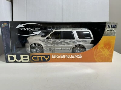 JADA DUB BIG BALLERS 2003 LINCOLN NAVIGATOR PEARL WHITE 1:18 DIECAST MODEL #29 - Image 1 of 4