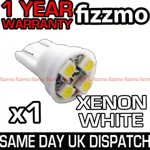 LAMPADINA LATERALE LATERALE 4 LED 501 T10 W5W ZEPPA NASCOSTA XENO BIANCA - Foto 1 di 1