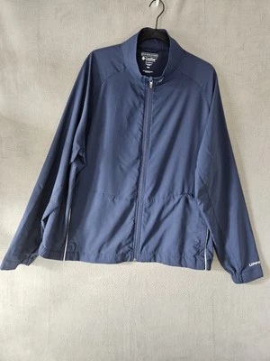 Chaqueta deportiva Coolibar cremallera completa ventilada Outpace para hombre XXL azul UPF 50+ UV Foto 1 de 4