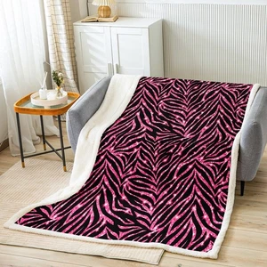 Geometric Blanket 40"x50" for Bed Sofa Couch Throw Blanket Modern Art Fleece ... - Foto 1 di 7