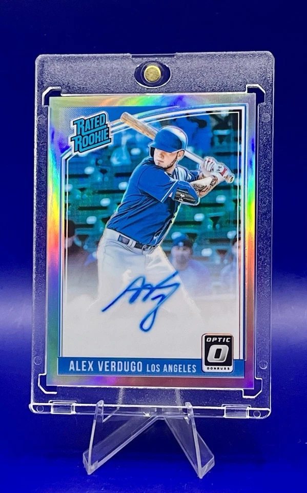 2018 Panini Donruss Optic Alex Verdugo Rated Rookie Prizm Autograph Auto - Image 1 of 4