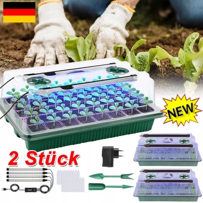 2 x indoor greenhouse growing box mini greenhouse growing set seedling DHL - Image 1 of 4