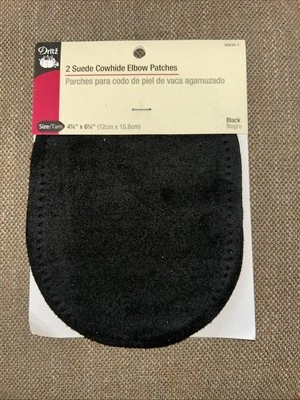 Dritz Suede Elbow Patches 4-3/4"X6-1/4" 2 Per Pkg~Black - Image 1 of 2