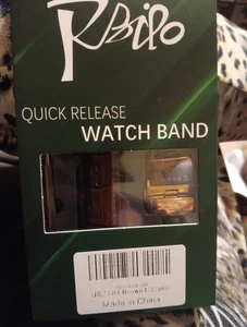 Rbipo Brown Quick Release Watch Band 22mm New  - Picture 1 of 4
