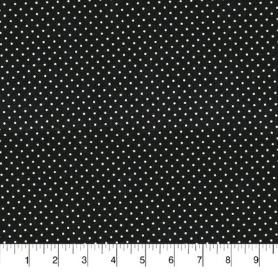 CENEFA VENTANA FORRADA CORTINA 42 X 15 LUNARES BLANCO Y NEGRO RETRO Foto 1 de 3