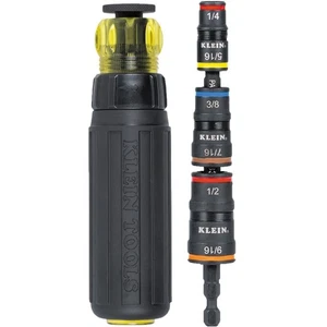 Klein Tools 7-in-1 Impact Rated Flip Socket Set with Ratcheting Handle 32910RCHT - Picture 1 of 5