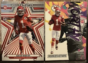 Lot of 2 Xavier Worthy 2024 Panini Rookies & Stars w/ Rookie Exclusive Insert - Picture 1 of 2