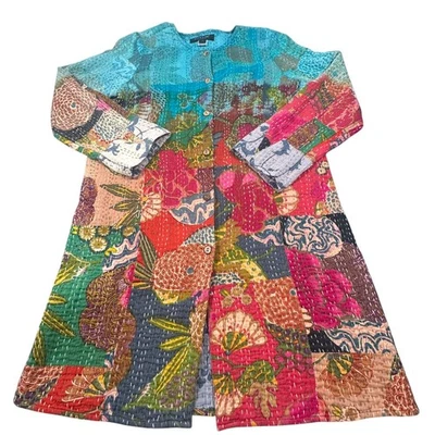 Citron Santa Monica Women's Small All Over Print Cotton Shacket - Image 1 of 4