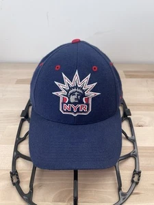 Cappello vintage Nike New York Rangers lana strapback blu rosso bianco logo swoosh - Foto 1 di 12