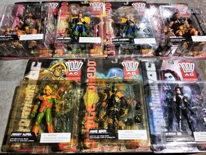 *RARE* 1999 Re:Action 2000AD Action Figure (Set of 7) *NEW* - Picture 1 of 22
