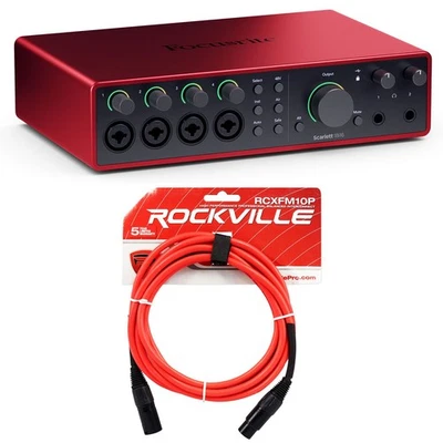 Focusrite SCARLETT 18I16 4G 4th Gen 24-bit 192 kHz Recording Interface+XLR Cable - Image 1 of 4