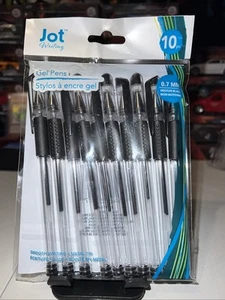 10er Pack Jot Gelstifte glatt schreibend/Metallspitze 0,7 mm mittel (schwarz) - Bild 1 von 4